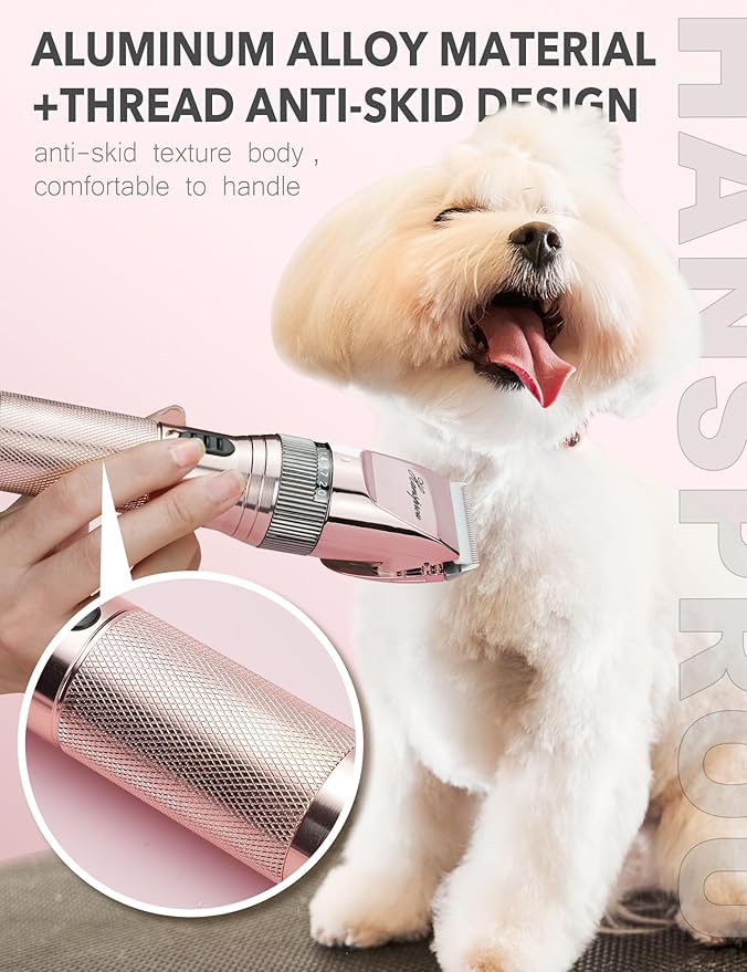 Dog Clippers for Grooming,Upgraded 36V Heavy Duty Dog Clippers,Professional Pet Hair Trimmer for Thick Coat,Corded Pet Clipper with Guard Combs Brush-Mewly Pet