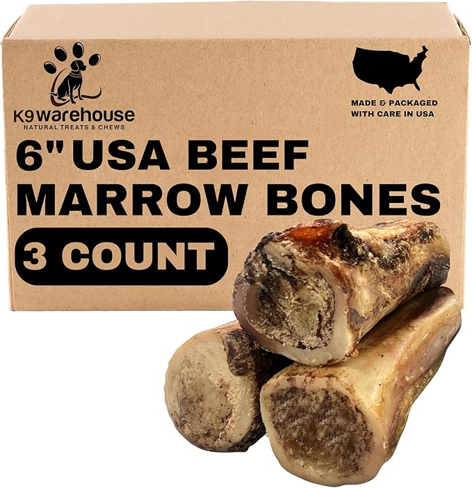 Beef Bone Marrow Dog Treats - Long Lasting Dog Bones for Aggressive Chewers - All-Natural Marrows Treats for Dogs - High-Protein Marrow Bones for Dogs Small, Medium, Large & Extra Large-Mewly Pet