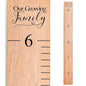 Headwaters Studio Wooden Growth Chart – Kids Height Chart, Wall Measurement for Kids, Height Chart for Wall, Growth Ruler for Children – Our Growing Family, Natural (63"x6.7")