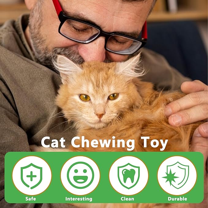 3pcs Safe Cat Rope Toy,Teeth Clean Toy for Cat, Cat Chew Toys for Indoor Cat,Kitten Interactive Toys-Mewly Pet