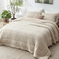 Bedsure California King Comforter Set - Cooling and Warm Bed Set, Linen Reversible Bedding for All Season, 3 Pieces, 1 California King Size Comforter (104"x96") and 2 Pillow Cases (20"x36")
