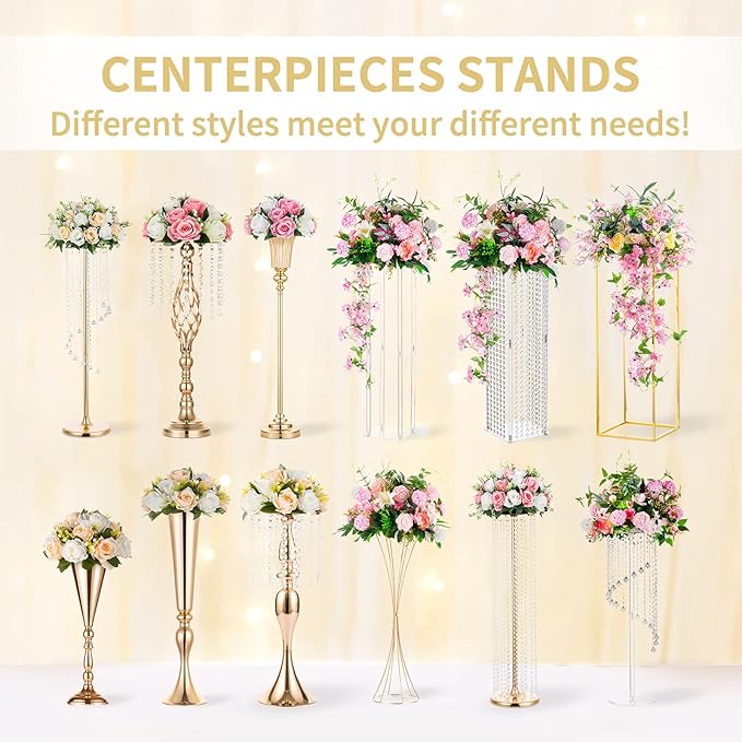 NUPTIO Flower Wedding Centrepieces for Tables: 10 Pcs Burgundy Artificial Flowers Roses Balls 14.2 inch Diam for Centerpiece Fake Silk Rose Arrangements Weddings Reception Birthday Party Decoration
