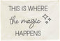 Boho Rectangular Banner Flag Wall Sign Decor Gift for Baby Boy Girl Kids,Nursery Baby Room Bedroom Living Room Office Decor-This Is Where the Magic Happen-Baby,Shower Birthday Christmas Gift