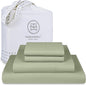 Threadmill Luxury 800 Thread Count California King 100% Cotton Sheets - Sage Green Sateen Weave Bed-Sheets, Better Than Egyptian Cotton, 4 Pc Solid Bed Set, Fits 16" Deep Pocket