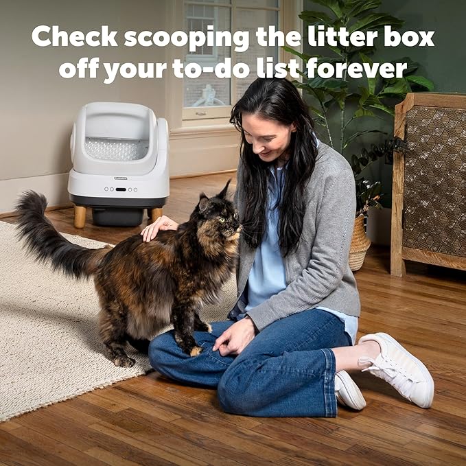 PetSafe ScoopFree OpenSky Automatic Self-Cleaning Cat Litter Box – Advanced Odor Control – App Controlled with Health Monitoring – Works with Any Litter – Up to 2 Weeks of Hands-Free Cleaning-Mewly Pet