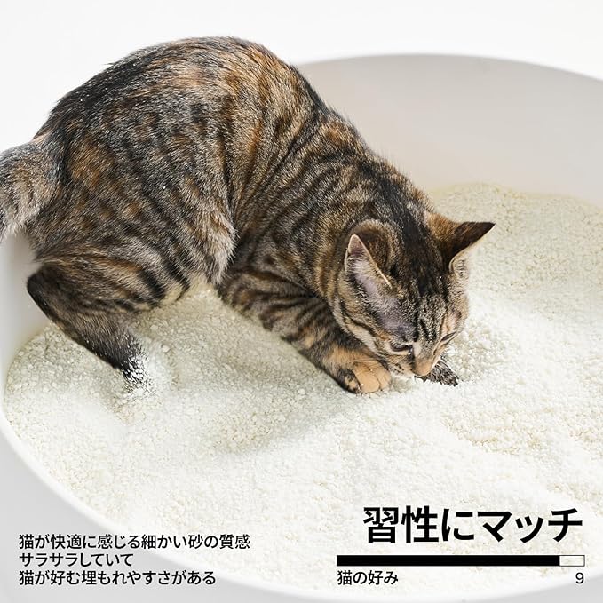 pidan Cassava Cat Litter clumping,Odor Control,Plant-Based Natural Ingredients,Ultra Absorbent and Fast Drying,Low,Dust,Scented (5.3lb×4bags)-Mewly Pet