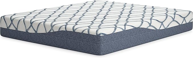 Signature Design by Ashley 12 Inch Chime Elite 2.0 Plush Green Tea Memory Foam Mattress for Cool Sleep and Pressure Relief, California King, Fiberglass Free, Mattress In A Box