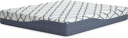 Signature Design by Ashley 12 Inch Chime Elite 2.0 Plush Green Tea Memory Foam Mattress for Cool Sleep and Pressure Relief, California King, Fiberglass Free, Mattress In A Box