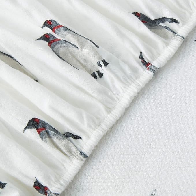 Eddie Bauer - Twin Sheets, Cotton Flannel Bedding Set, Brushed For Extra Softness, Cozy Home Decor (Rookeries, Twin)