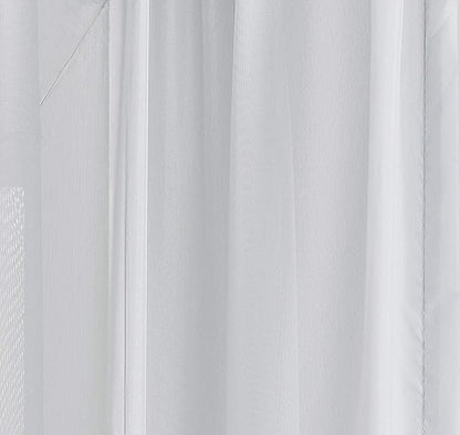 LinenZone Silver Window Scarf Valance in 216 Inch Size. Use Window Scarves as Canopy Bed or Backdrop Curtains, Curtain Scarf, or Sheer Fabric for Draping. (Amazing 55 x 216, Silver)