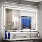 72x40 Inch Led Mirror for Bathroom with Front Light and Backlit, Dimmable Anti Fog Wall Bathroom Mirror with Led Lights, Water Proof, Decor Vanity Mirror
