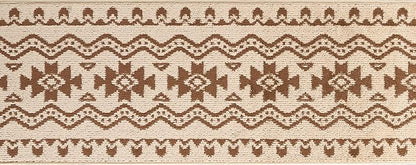 Custom Length Cut to Size Tribal Ethnic Southwestern Inspired Hallway Runner Rug, Non Slip Rubber Backed, 31 inch Wide X Customized Length, Aztec Beige, 31 inch X 6 feet