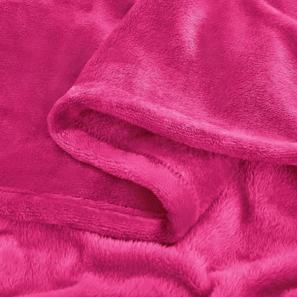 BEDELITE Fleece Blanket Hot Pink Throw Blanket for Couch & Bed, Luxury Plush Cozy Fuzzy Blanket 50" x 60", Super Soft Warm Lightweight Throw Blanket for Travel Camping