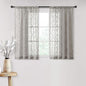 MYSKY HOME Pom Pom Grey Sheer Curtains for Bedroom Girls Room Curtains 63 inch Length for Nursery Kids Light Filtering Boho Window Drapes, Rod Pocket, 52" Wide, 2 Panels