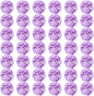 Auihiay 64pcs Hydrangea Artificial Flowers, Purple Artificial Hydrangea Flowers, Silk Hydrangea Heads with Stems for Garden, Home Party Baby Shower DIY Wedding Centerpiece (Purple)