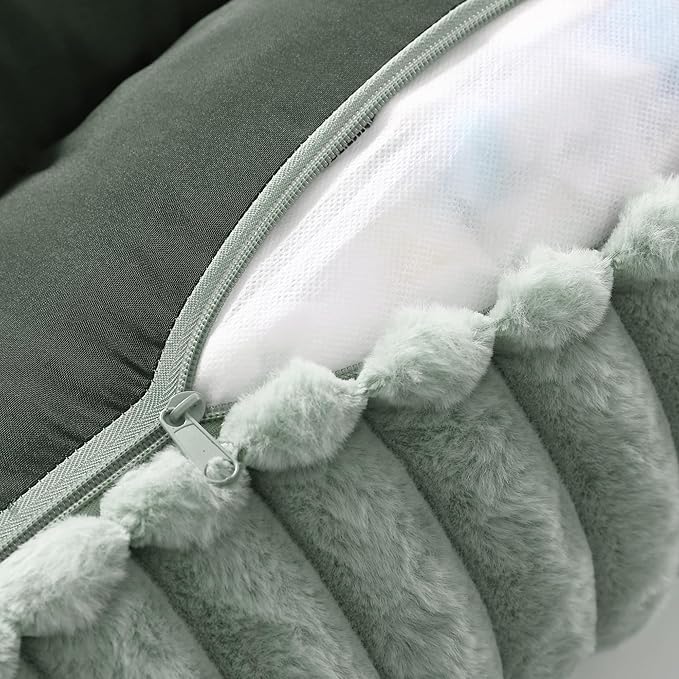 Arlee Saddle Sofa Memory Foam Pet Bed, Comfortable & Washable, Ideal for Dogs and Puppies, Extra Comfort, Couch Design, Crate & Kennel Furniture, Pet Supplies & Essentials, Sage, Large-Mewly Pet