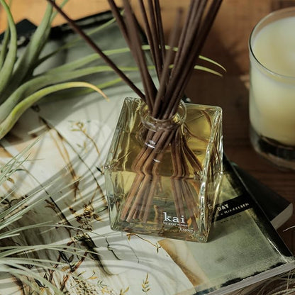 kai Reed Diffuser - (Rose Absolute, Gardenia, White Exotics) a Fresh, Light, airy & Delicious Scent. Vegan, Cruelty Free, Recyclable, Made in The USA. 6.75 fl oz.