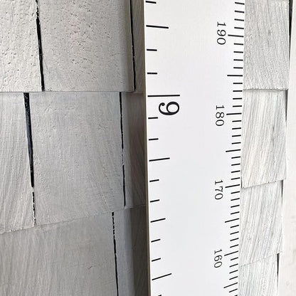 Headwaters Studio Wooden Ruler Growth Chart for Kids, Boys & Girls - Height Chart & Height Measurement for Wall - Kids Nursery Wall Decor & Room Hanging Wall Decor - White