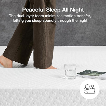 Novilla Queen Mattress, 12 Inch Queen Memory Foam Mattress for Supportive & Pressure Relief, Removable Washable Cover,CertiPUR-US Certified Mattresses in a Box, Firm