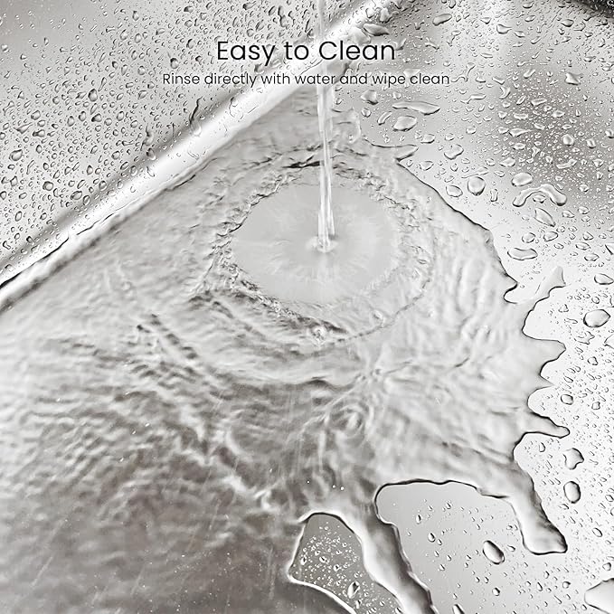 Enclosed Stainless Steel Cat Litter Box with Lid, XL Metal Litter Box for Big Cats, Extra Large Cat Toilet with High Side, Non-Stick, Anti-Leakage, Odorless, with Cats Litter Mat & Litter Scoop-Mewly Pet