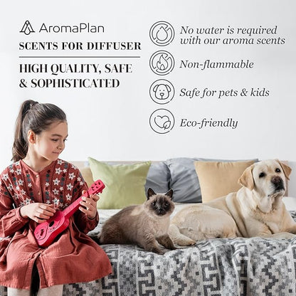 AromaPlan Hotel Scents Dubai 16 Fl Oz 2 Pack (946ml), Home Luxury Aroma & Hotel Fragrance Diffuser Oil- Hotel Diffuser Oil for Aromatherapy- USA Made, Bigger Bottle, Bolder Aroma & Longer Lasting