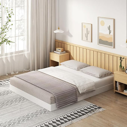 EMODA 5 Inch Full XL Box Spring, 3000 LBS Heavy Duty Metal XL Full Mattress Foundation with Fabric Cover, Easy Assembly, Black