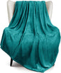 Exclusivo Mezcla Fleece Throw Blanket for Couch, Sofa, 300GSM Super Soft and Warm Blankets, Teal Throw All Season Use, Cozy, Plush, Lightweight, 50x60 Inches