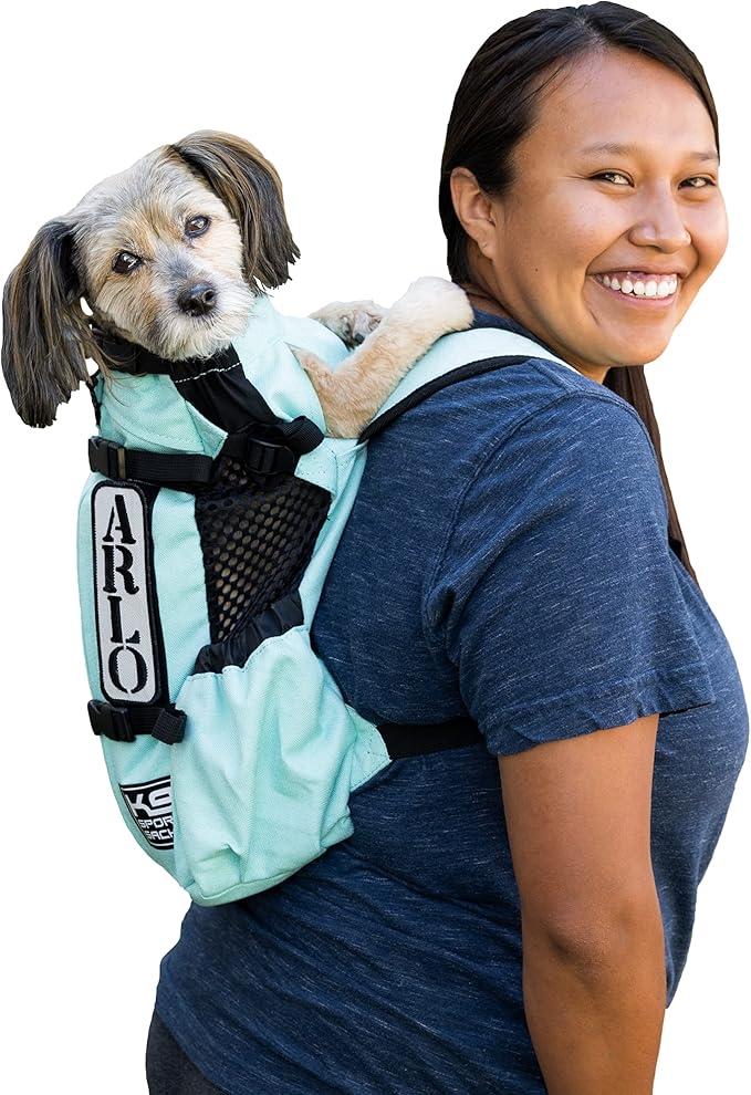 K9 Sport Sack Air 2 - Medium, Summer Mint - Ideal for Dogs with 17-19” Back Length - Durable, Breathable Backpack-Style Carrier - Perfect for Walks, Short Hikes & Public Transportation-Mewly Pet