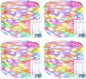 JMEXSUSS 4 Pack 50 LED Multicolor Fairy Lights Battery Operated, Each16 ft Multicolor Christmas Lights Waterproof Twinkle Lights for Party Wedding Christmas Birthday Indoor Outdoor Decoration