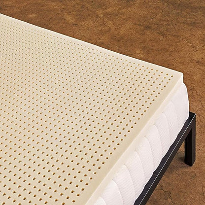 Pure Green Natural Latex Mattress Topper - Firm - 3 Inch - King Size (GOLS Certified Organic)