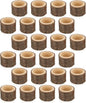 OwnMy Set of 24 Wooden Tea Light Candle Holders Votive Candle Holders, Rustic Wooden Pillar Candle Stands Vintage Tealight Holders Set Candle Centerpieces for Dining Table Wedding Party, 1.6" H