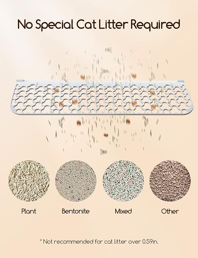 MeoWant Self-Cleaning Cat Litter Box, Integrated Safety Protection Automatic Cat Litter Box for Multi Cats, Extra Large/Odor Removal/APP Control Smart Cat Litter Box with Mat & Liner-Mewly Pet