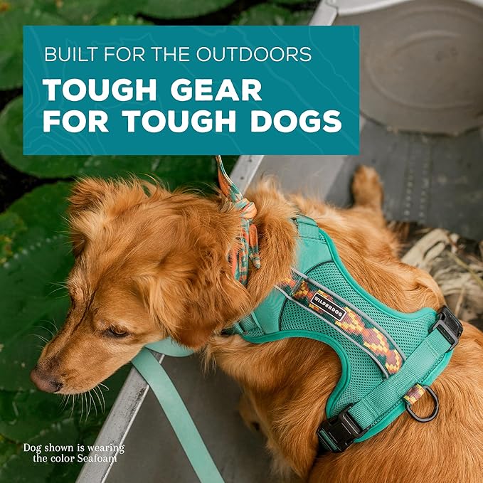 Wilderdog Lightweight Dog Harness with Reflective Straps - Small - Seafoam-Mewly Pet
