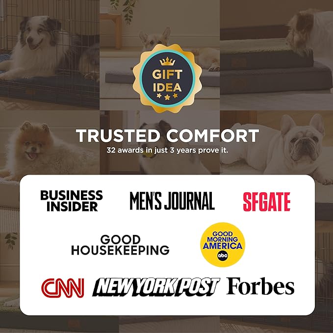 Bedsure XL Dog Beds Large Sized Dog -Orthopedic Flat Extra Large Pet Beds with Removable Washable Cover, Egg Crate Foam Mat, Suitable for Pet Up to 100 lbs-Mewly Pet