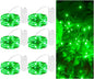 TingMiao Halloween Green Fairy Lights Battery Operate,7.2ft 20 LEDs String Lights Silver Copper Wire for Hallowen Christmas DIY Decoration Wedding Party (6 Pack)