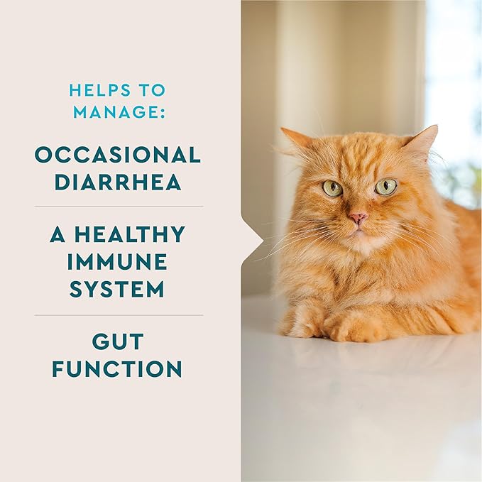 VetIQ Probiotic Powder for Cats, Compare to Fortiflora Probiotic Powder*, Treats Diarrhea and Food Sensitivity, Chicken Flavored Single Serve Packets for Indoor and Outdoor Cats, 30 Count-Mewly Pet