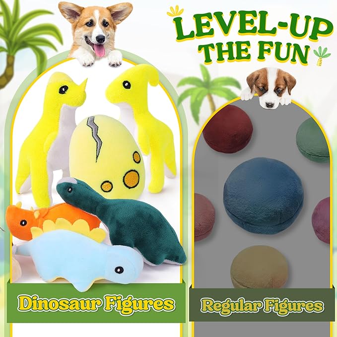 20-Pack Adorable Dinosaur Puppy Toys – Distinct Dino-Themed Squeaky Dog Toys for Small Dogs to Keep Them Busy, Interactive Chew Toys for Mental Stimulation & Gentle Teeth Cleaning-Mewly Pet