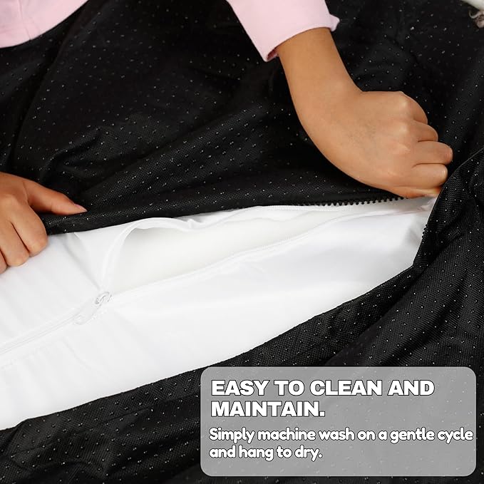 IHAPPYDOG Luxury Faux Fur Orthopedic Dog Beds, Memory Foam Crate Bed for Small, Medium, Large and XL Pets, Fluffy Pet Bed with Waterproof and Washable Cover, Fits Crates (White, XL 47" x 29")-Mewly Pet