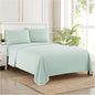 Split King Sheets - Breathable Luxury Sheets with Full Elastic & Secure Corner Straps Built In - 1800 Supreme Collection Extra Soft Deep Pocket Bedding Set, Sheet Set, Split King Size, Mint