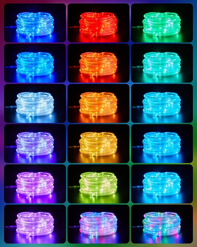 Minetom Rope Lights Color Changing, 16 Colors 108 FT 330 LED String Lights with Remote Timer, Waterproof Christmas String Light for Outside Bedroom Indoor Outdoor Decoration