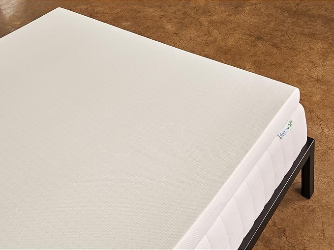 Pure Green Natural Latex Mattress Topper w/Luxury Cover - Firm - 3 Inch - Queen Size (GOTS Certified Organic)