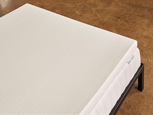 Pure Green Natural Latex Mattress Topper w/Luxury Cover - Firm - 2 Inch - Cal King Size (GOTS Certified Organic)