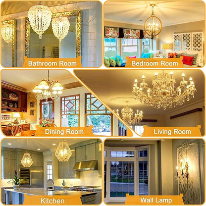 Sailstar E12 LED Bulb 60W Equivalent, 500 Lumens, Ceiling Fan Light Bulbs Soft White 2700K, Type B Light Bulb 5W, CRI 85, B11 Small Base Candelabra LED Light Bulbs, Non-dimmable, Pack of 3