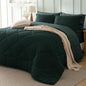 Bedsure King Comforter Set - 7 Pieces Reversible Emerald Green Bedding, King Size Bed Set for All Seasons, Bed in a Bag with Down Alternative Comforter, Sheets, Pillowcases & Shams