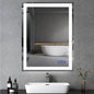 LED Bathroom Mirror with Lights 36"x24" Smart Wall-Mounted LED Mirror Lighted Bathroom Mirror with Stepless Dimmable,Touch Screen Button, Anti-Fog, Memory Function, Adjustable Colors