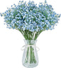 Babys Breath Artificial Flowers,30 Pcs Gypsophila Real Touch Flowers for Wedding Party Home Garden Decoration 16.6inch Blue