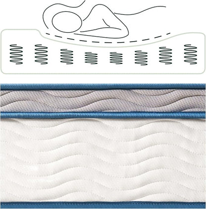 ZINUS 6 Inch Spring Sensation Hybrid Mattress [New Version], Full, Fiberglass Free, Medium Firmness, Durable Support, Certified Safe Foams & Fabric, Mattress in A Box