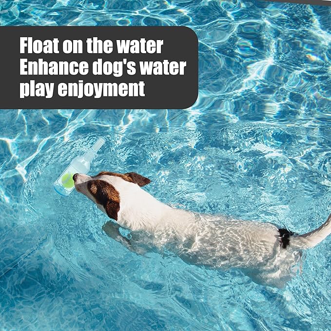 Dog Squeaky Floating Toy for Small Medium Large Dogs Training Fetch Indestructible Dog Chew Toys Indoor Pool Beach Outdoor Pet Supplies Blue S-Mewly Pet
