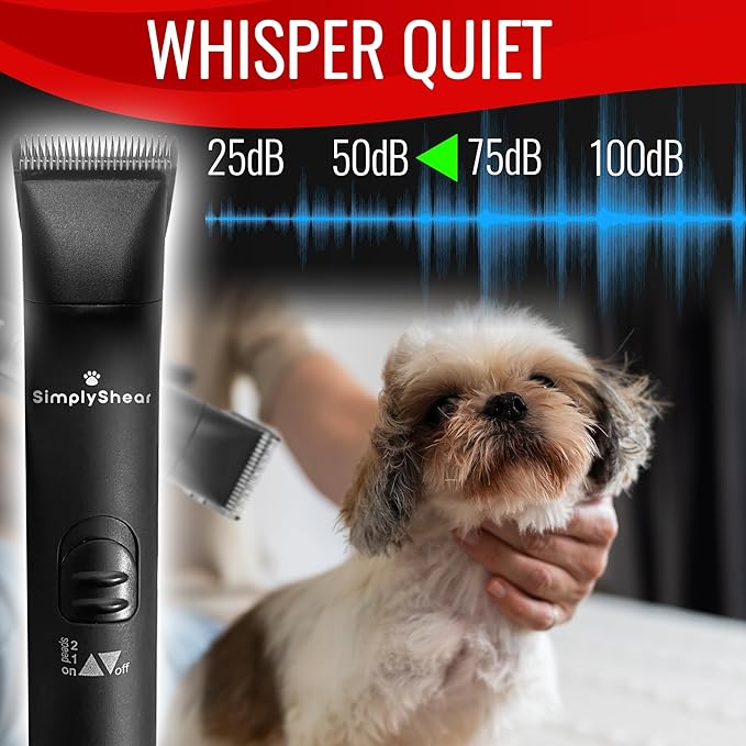 Premium Dog Clippers for Grooming, High-Performance 2-Speed Corded Shears, Quiet and Reliable Dog Grooming Kit-Mewly Pet