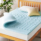 Mellow 2 Inch 5-Zone Memory Foam Mattress Topper, Cooling Gel Infusion, Dorm Essentials, King Blue